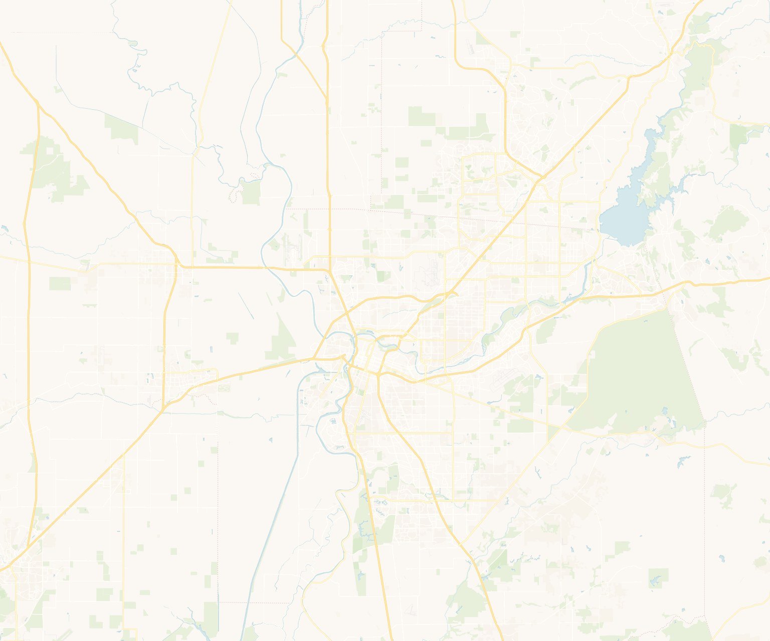 Map of the Sacramento Valley showing River City Haul Co.'s service area